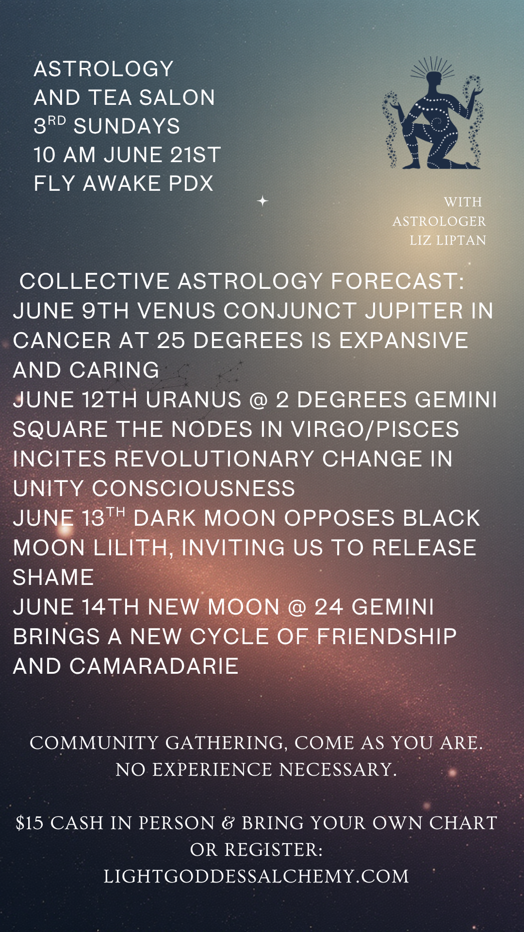 In-person Astrology Salon- June- Register by June 19th!