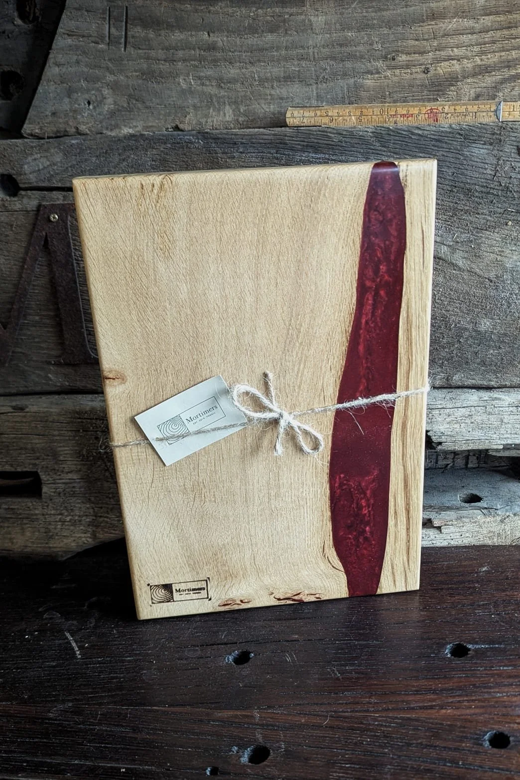 River Serving Board, Wine Red