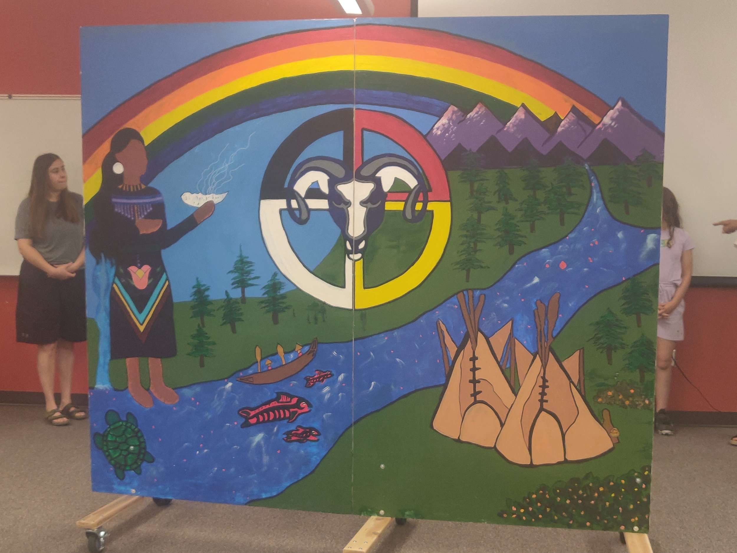 Urban Native Education Alliance Land Acknowledgement Mural