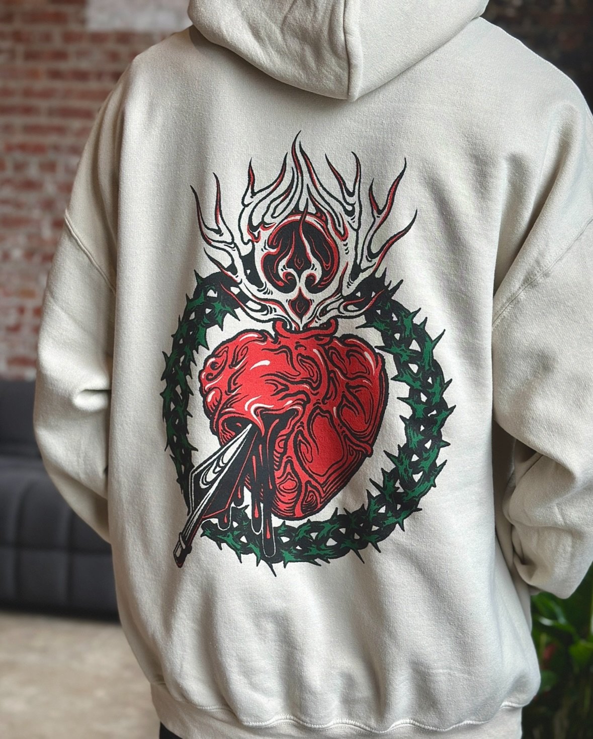 A killer back print for @thecrucible716 
Designed by @taylorhealdtattoo 🫀🗡️

#screenprinted #buffalony #printshop #qualityprints #screenprinter