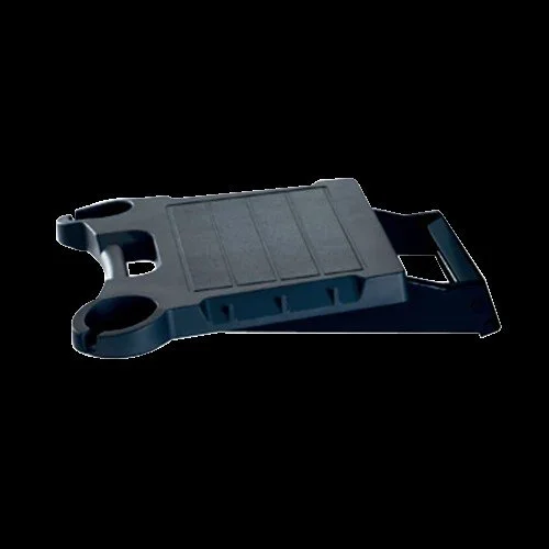 Black Solid Surface Side Shelf