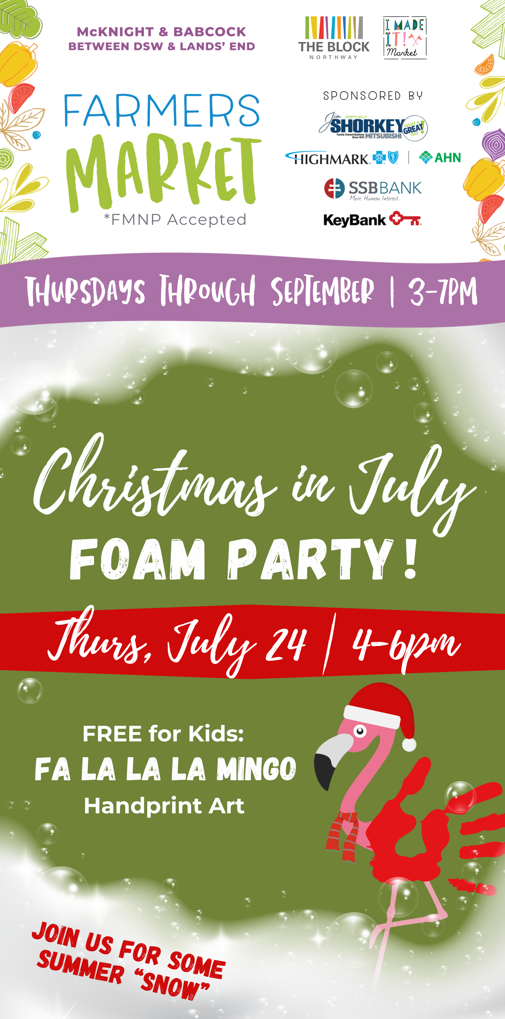Farmer's Market Christmas in July