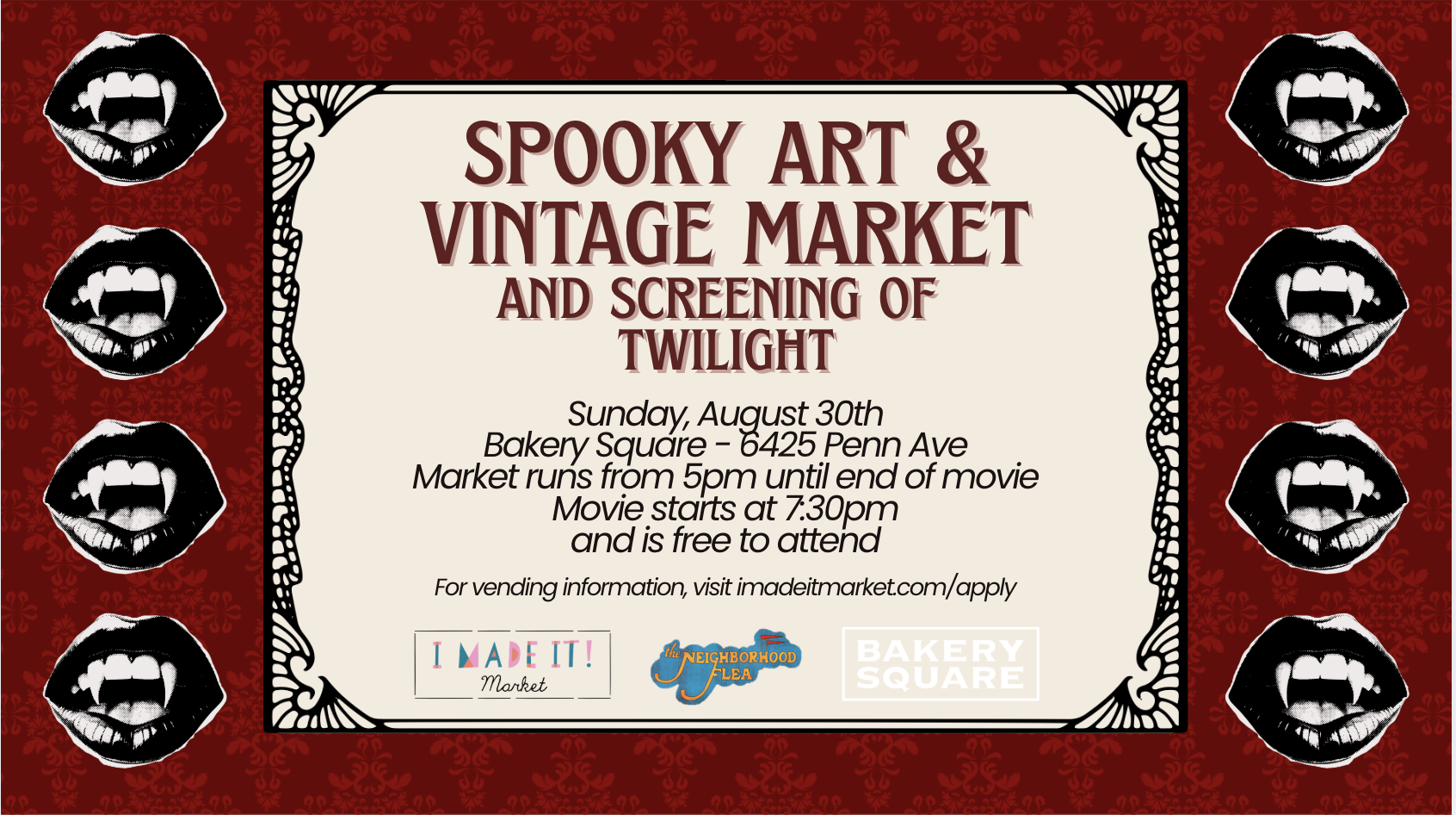 Movie Night Marketplace with I Made It! Market at Bakery Square (Copy