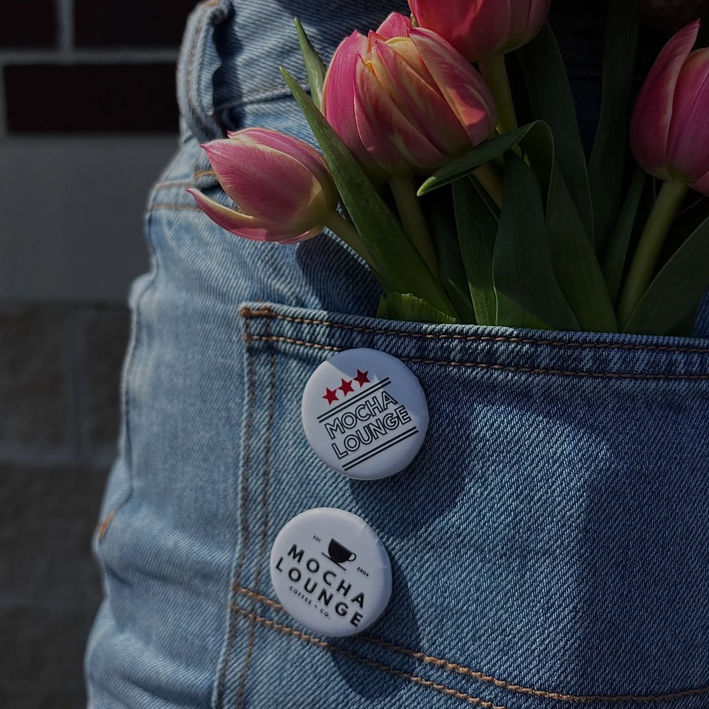 any outfit looks better with a ML pin attached, we are running low on these so come get one before they are gone ❤️🌷❤️🌷 

#mochalounge #merch