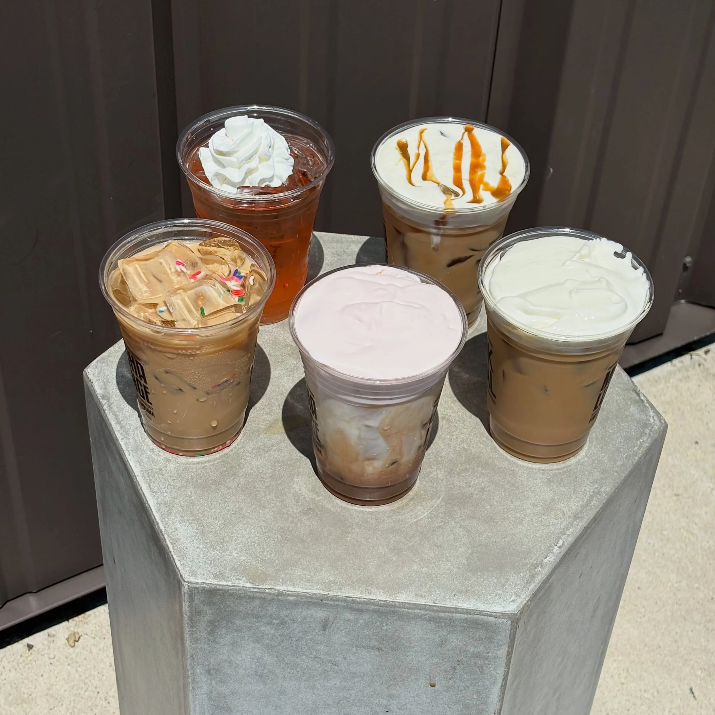 summer menu looking REAL good right now ☀️
 birthday cake. cr&egrave;me br&ucirc;l&eacute;e. cheesecake. orange creamsicle. neopolitan. honestly choosing just one might be impossible