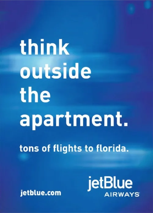  This ad ran in the winter in NYC where space is tight.&nbsp; 