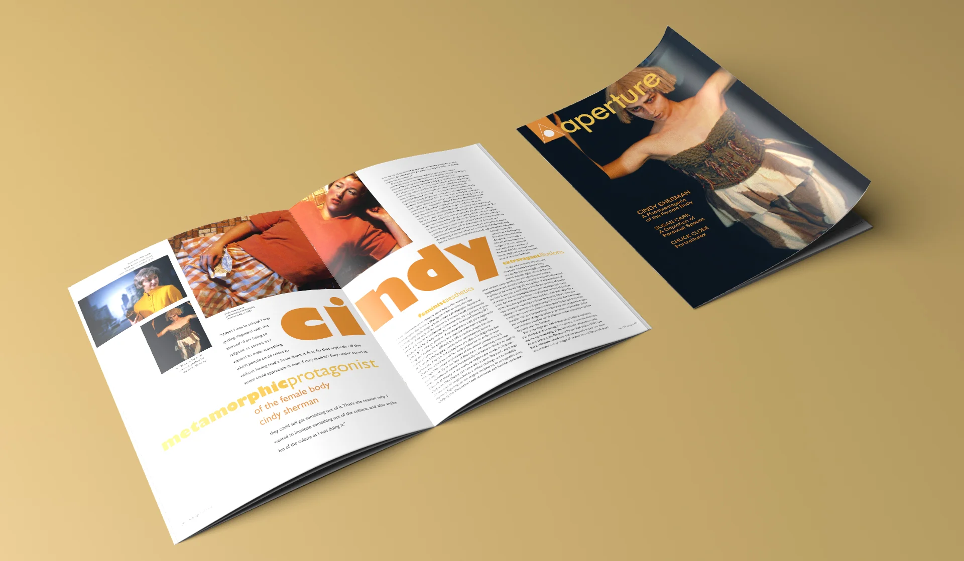 Cindy Sherman Magazine Cover &amp; Spread