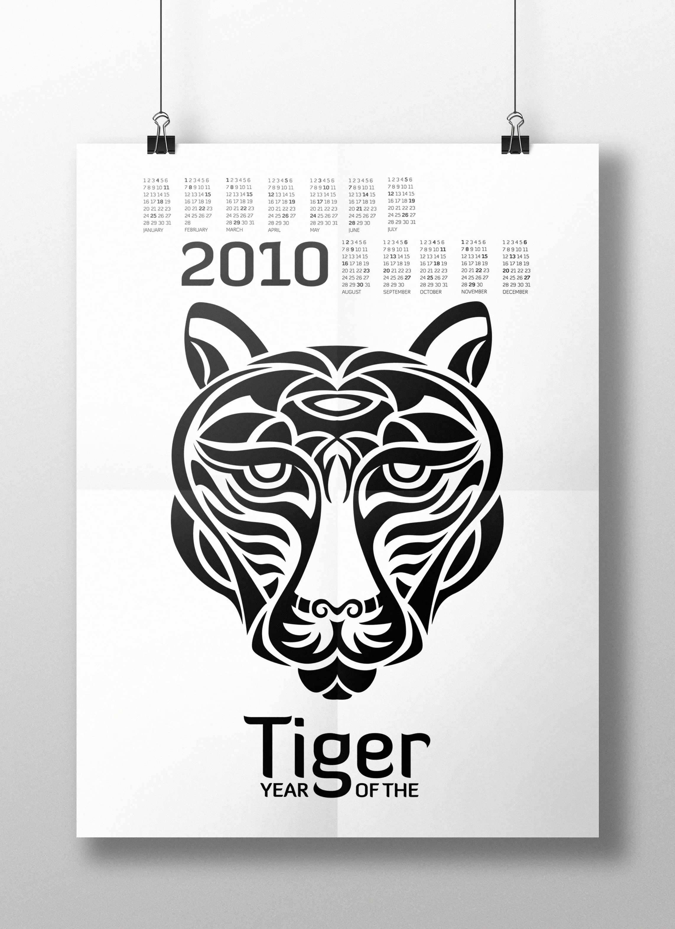 Year of the Tiger Calendar