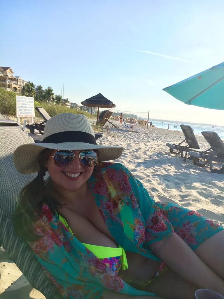 Me, in Turks and Caicos 2 months prior to surgery.