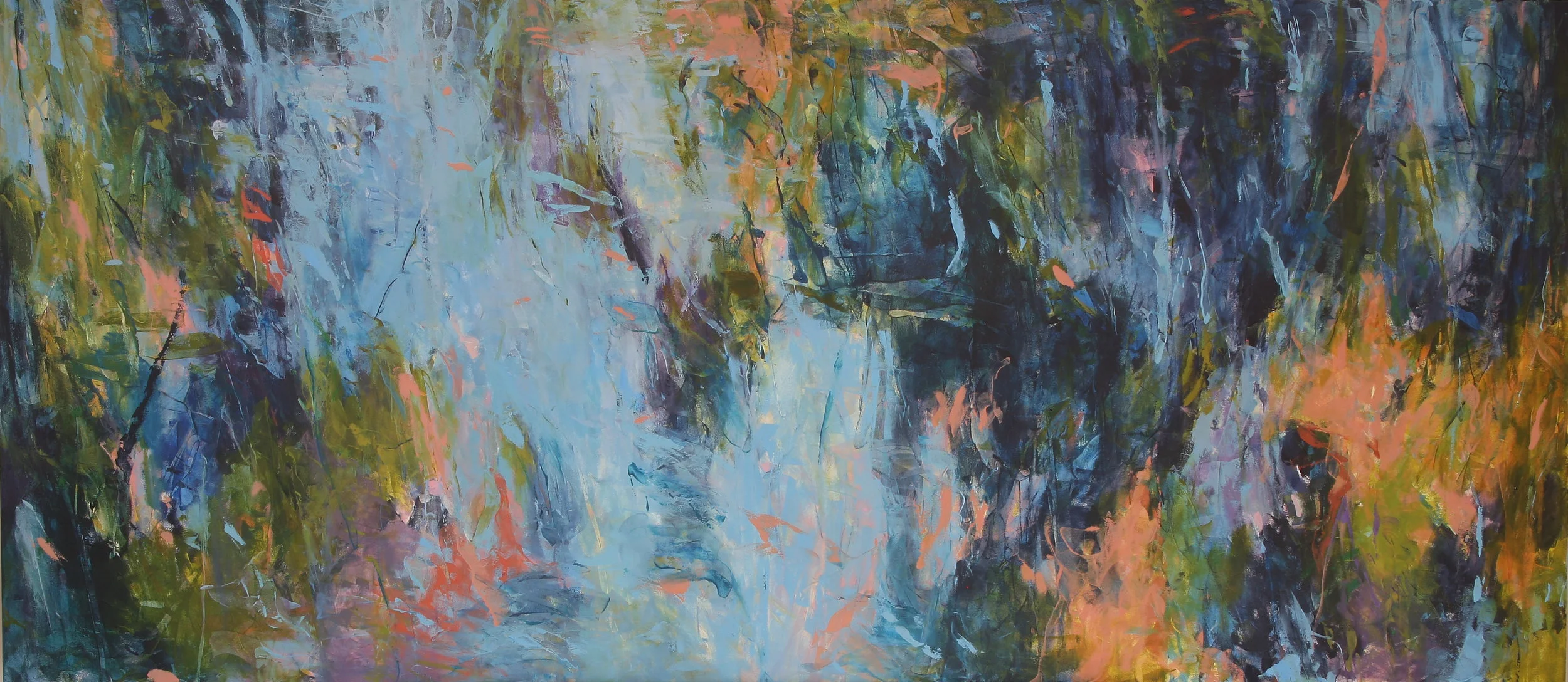 Spring Flight 2016 42x96 oil on canvas