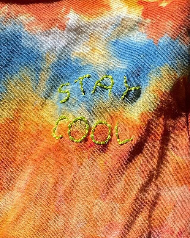 STAY COOL

#handembroidery #dmcthreads #handdyed #gifts #groovy @buttles