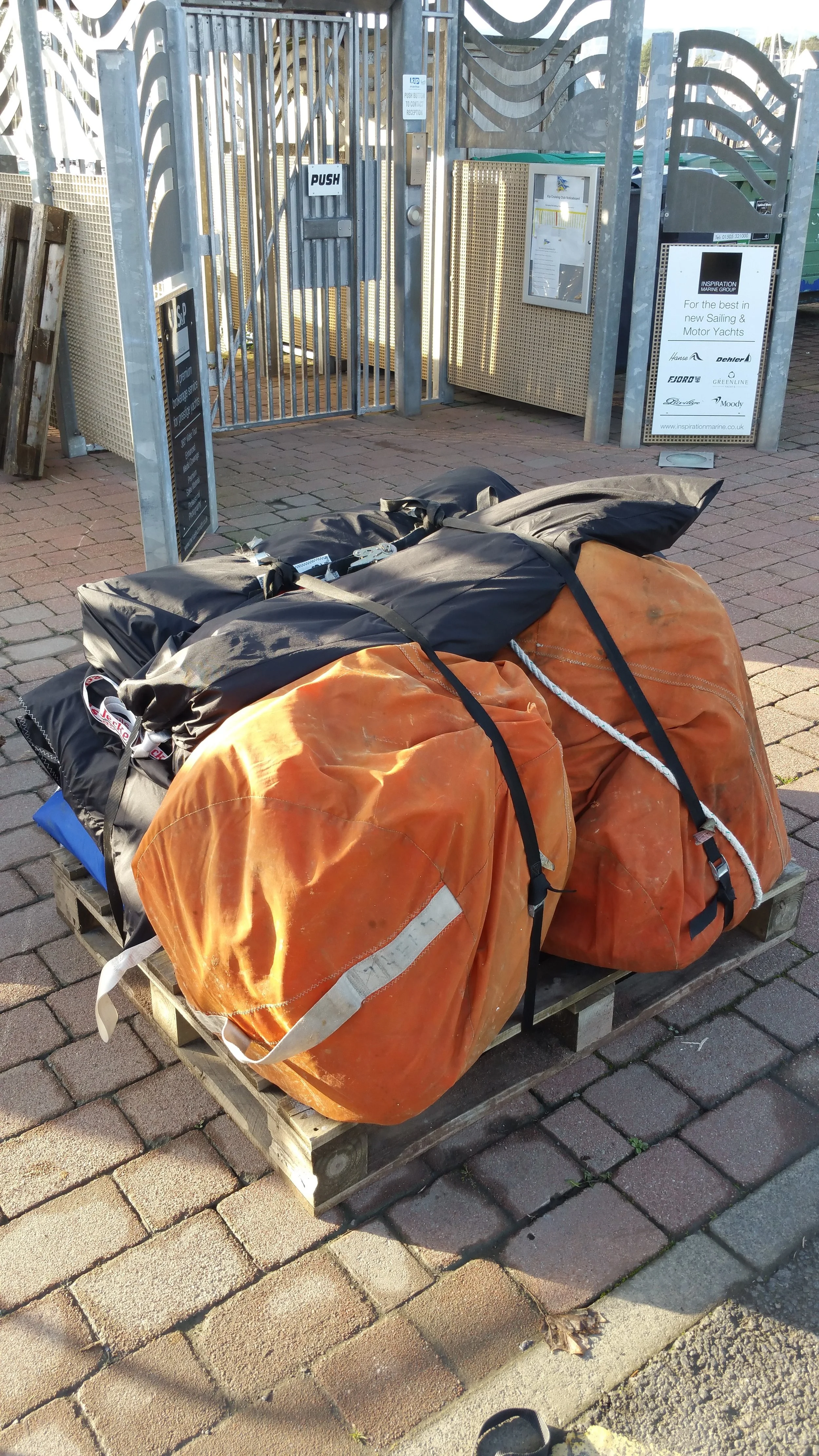 The First Pallet of Sails!