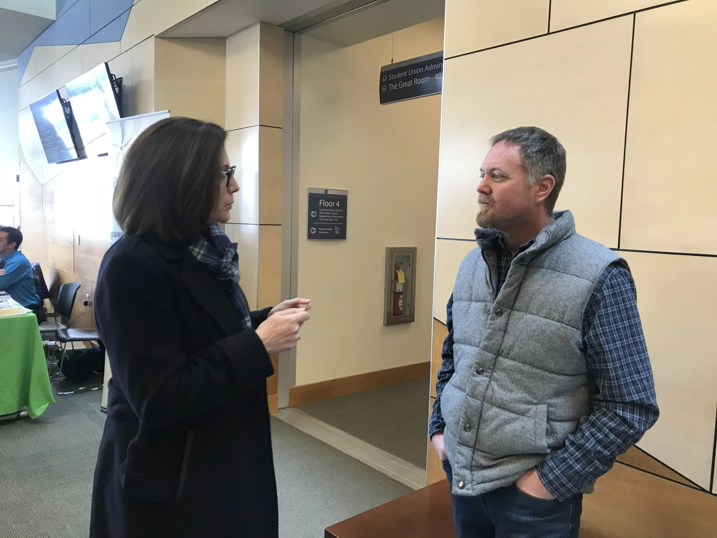 U.S. Senator Cortez Masto and Rob Benner, business representative for the Building & Construction Trades Council of N. Nevada.