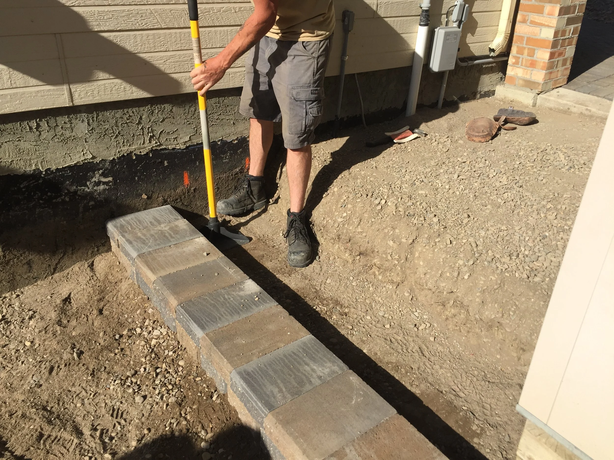Backfill and prepare for the next course of steps.