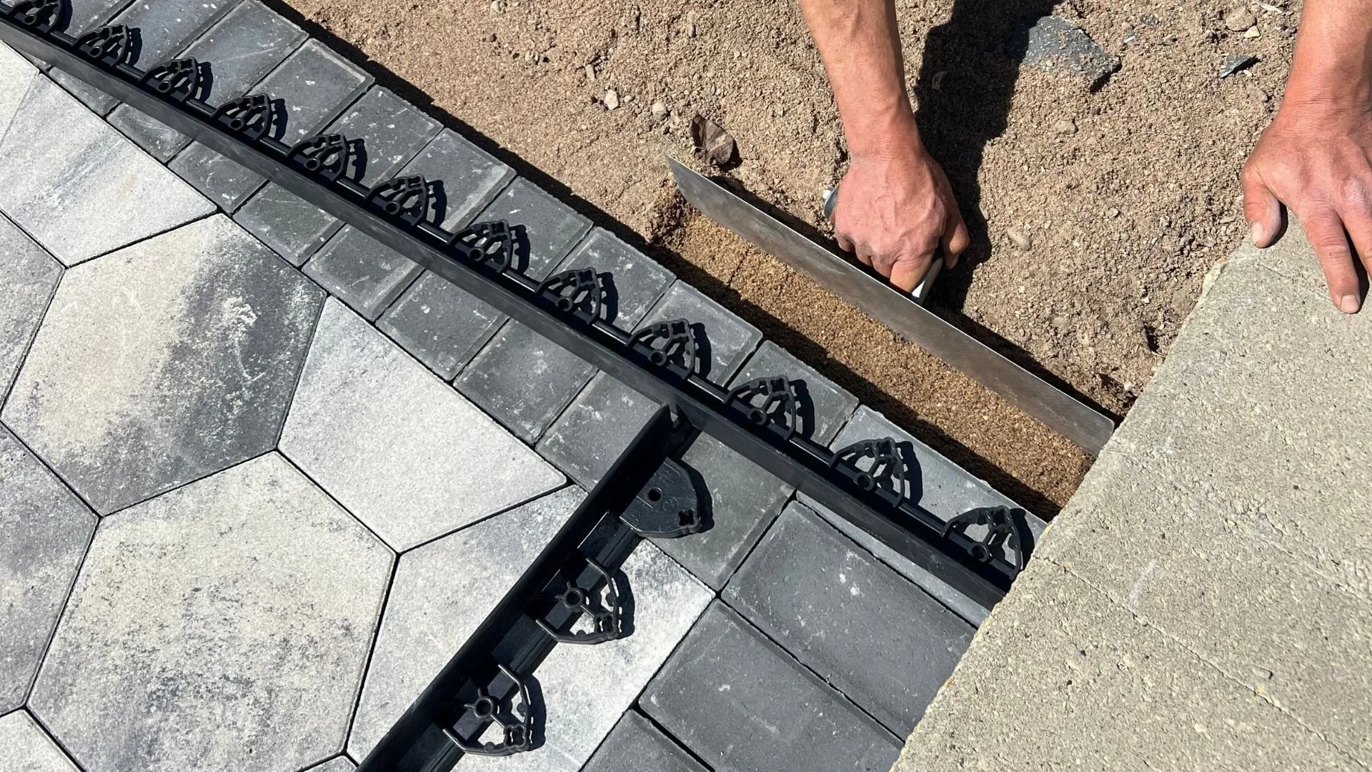 Join a workshop to get hands-on experience laying paving stones at Hilgersom Landscape Centre's workshop