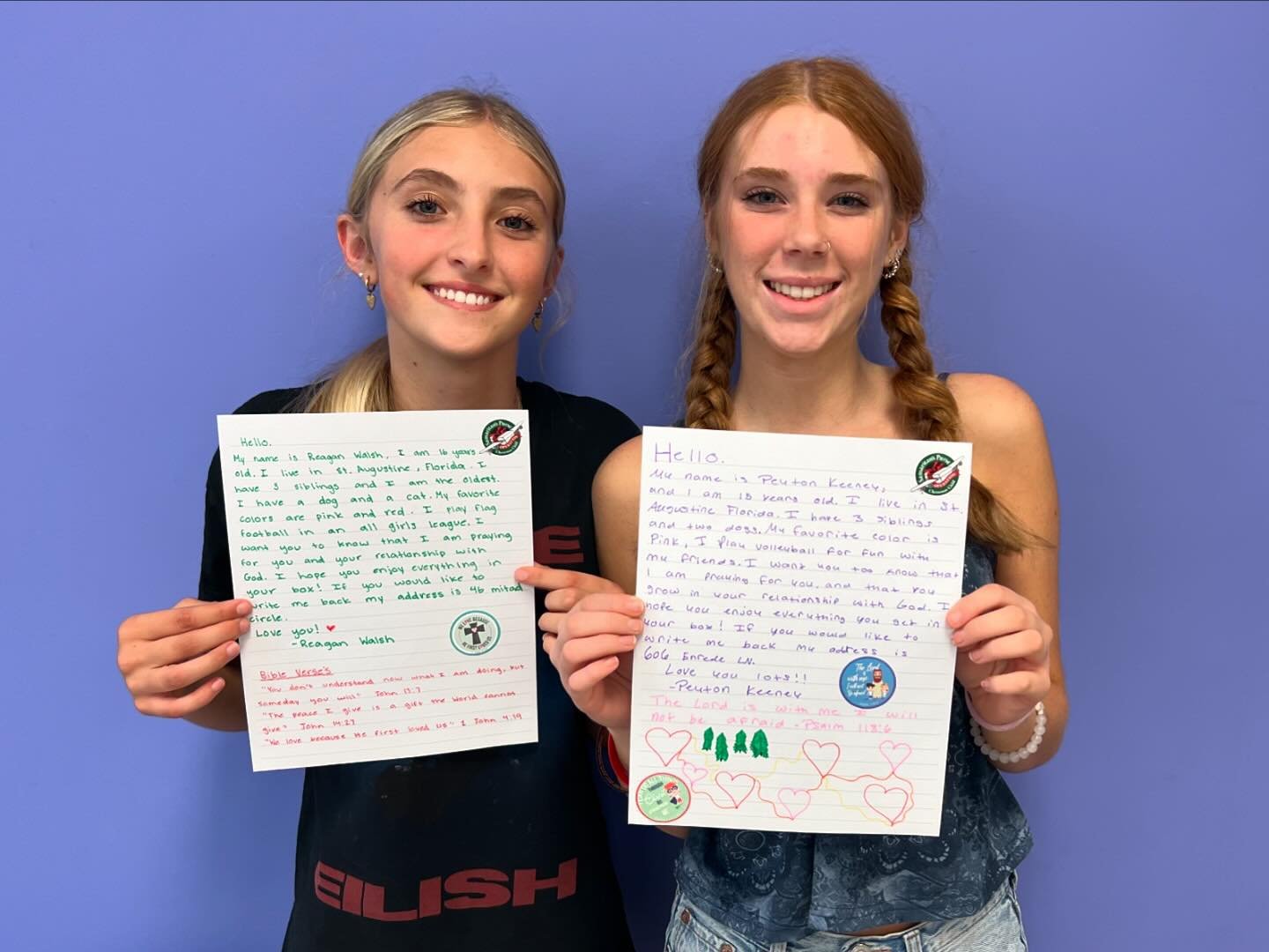 🎁 Our students are preparing for their big @operationchristmaschild shoebox packing party next Wednesday! Tonight, they worked on writing letters that will be placed in their packed shoeboxes. These letters give the recipient of the shoebox a glimps