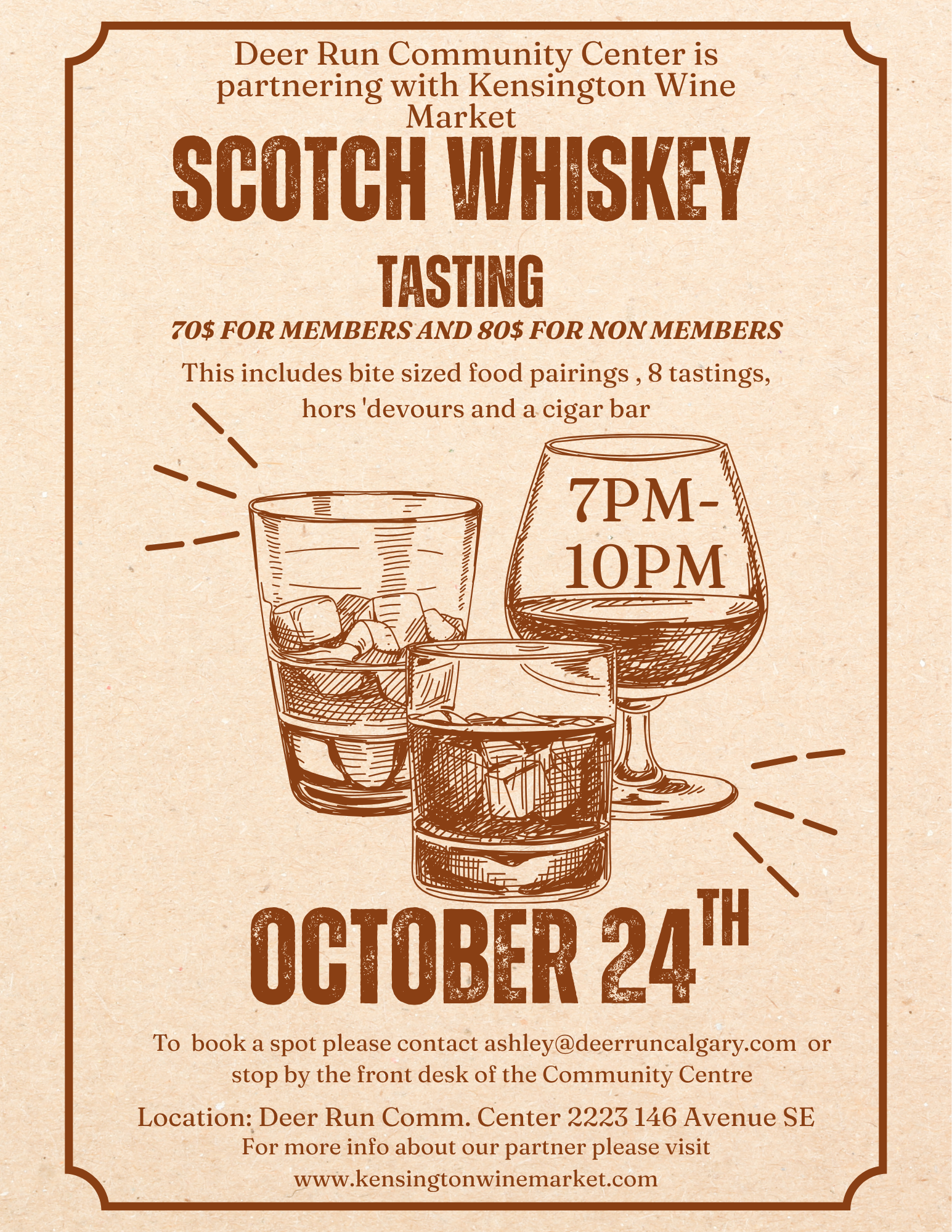 Scotch and whiskey tasting