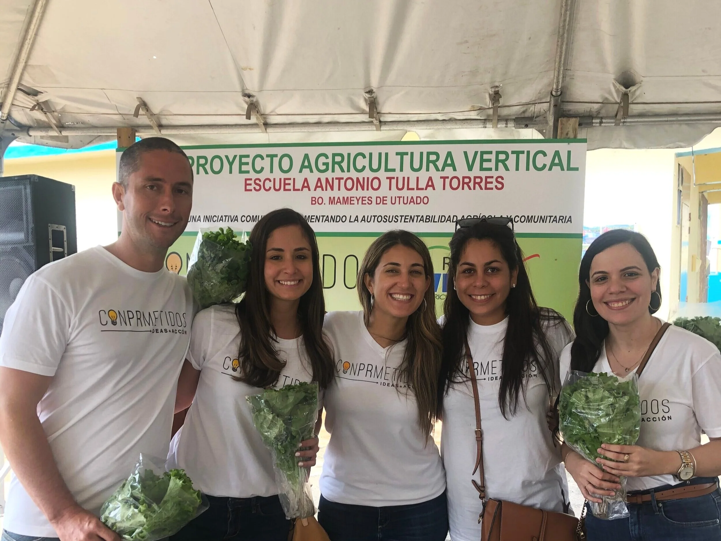 Meet the members of our team from left to right:  Clay Garnett, Mili Landrón, Isabel Rullán, Ana Laura Miranda, and Aurora Hernández.