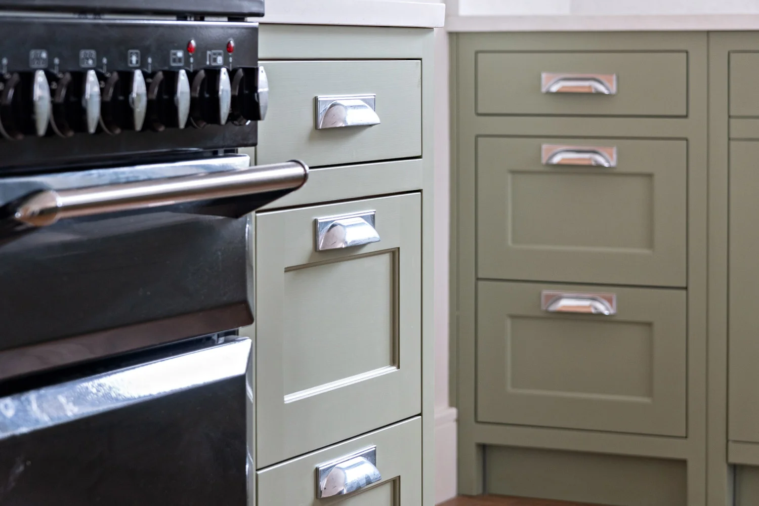 Hand-painted kitchen in Waterfall, Cork, Ireland