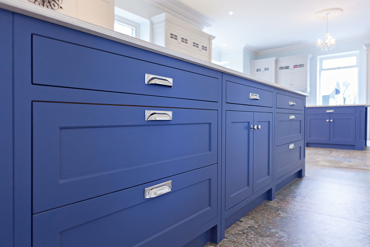Hand-painted kitchen in Monkstown, Co. Cork, Munster, Ireland