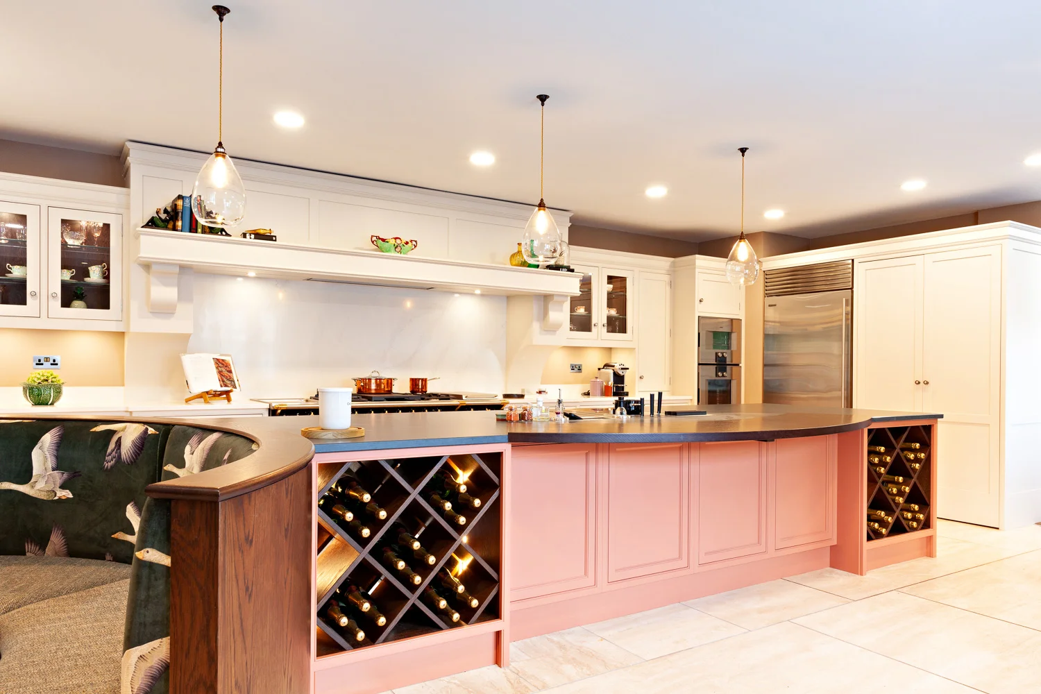 The superb main kitchen display at Nicholas Moody Kitchens