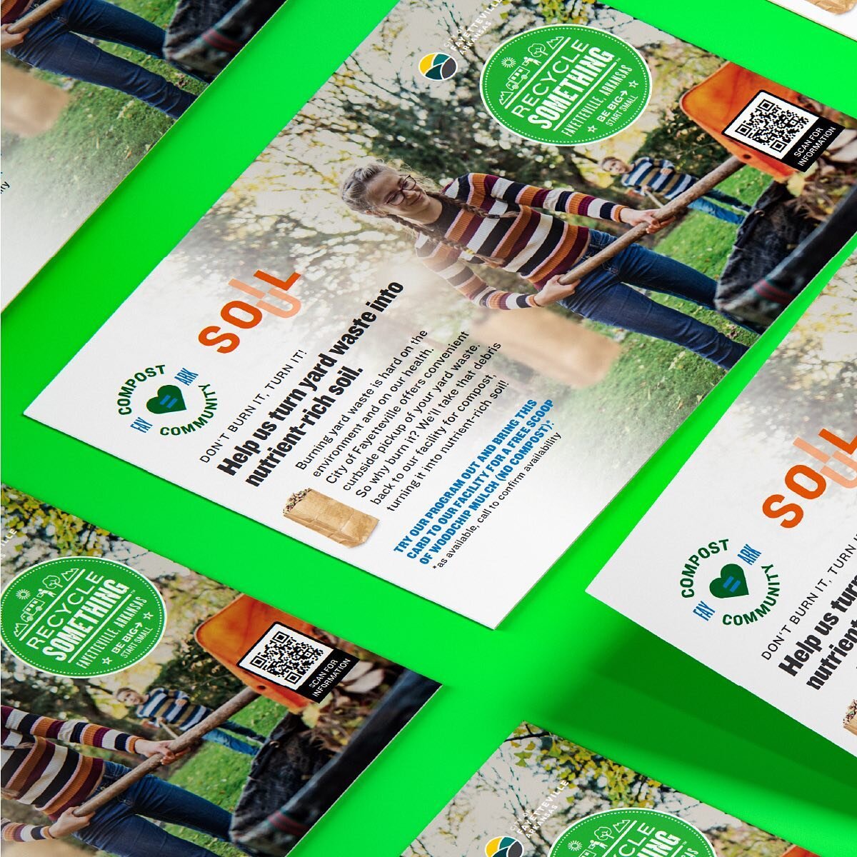 Creative direction + collateral design for @fyvgov trash &amp; recycling division