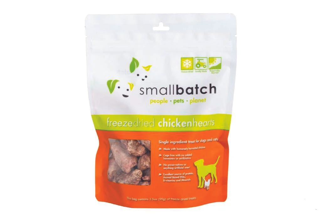 freezedried chicken hearts