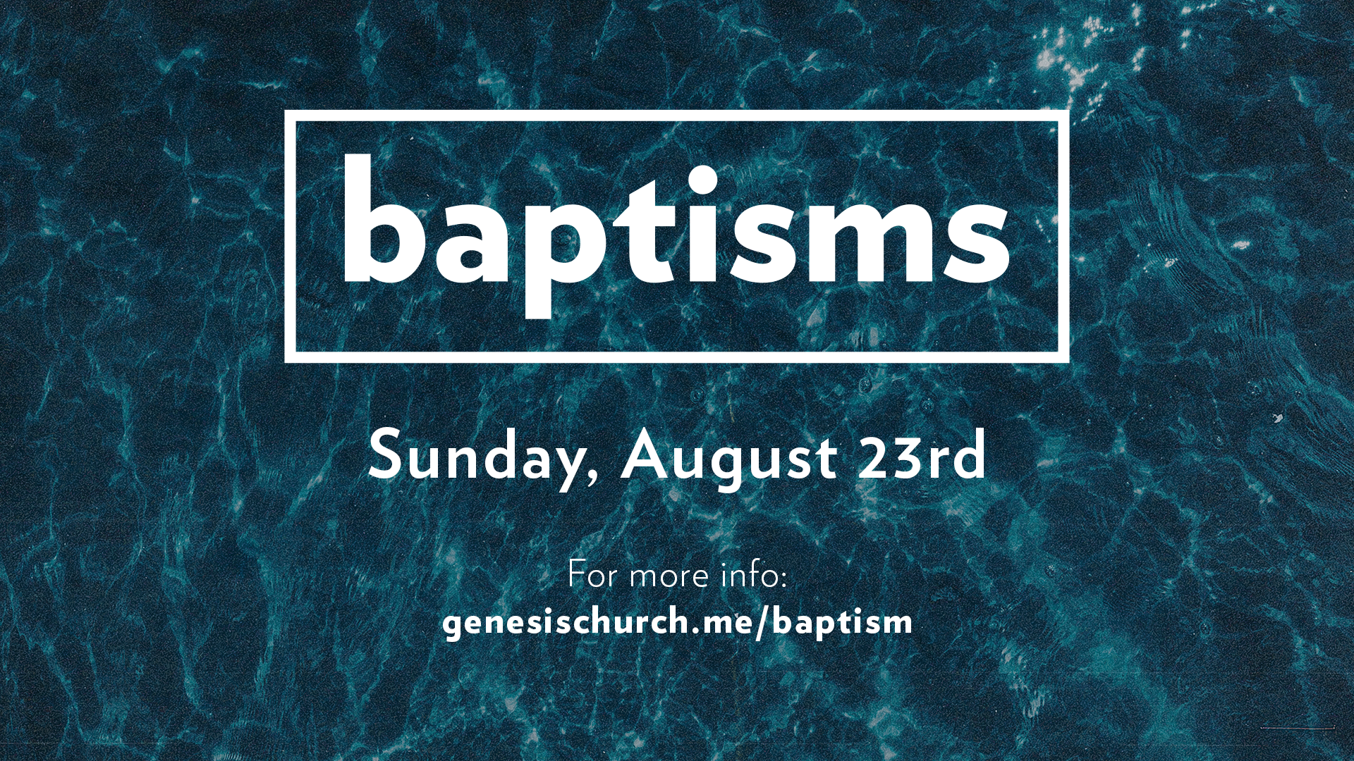 Learn more about getting baptized.