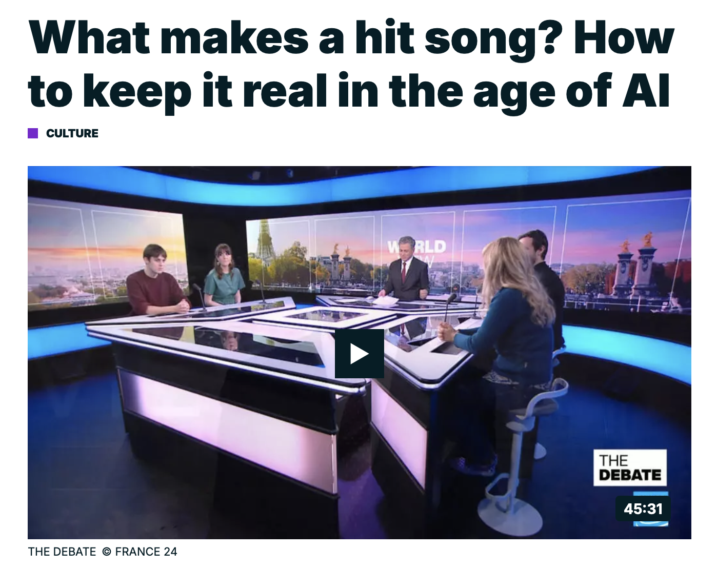 What makes a hit song? How to keep it real int he age of AI