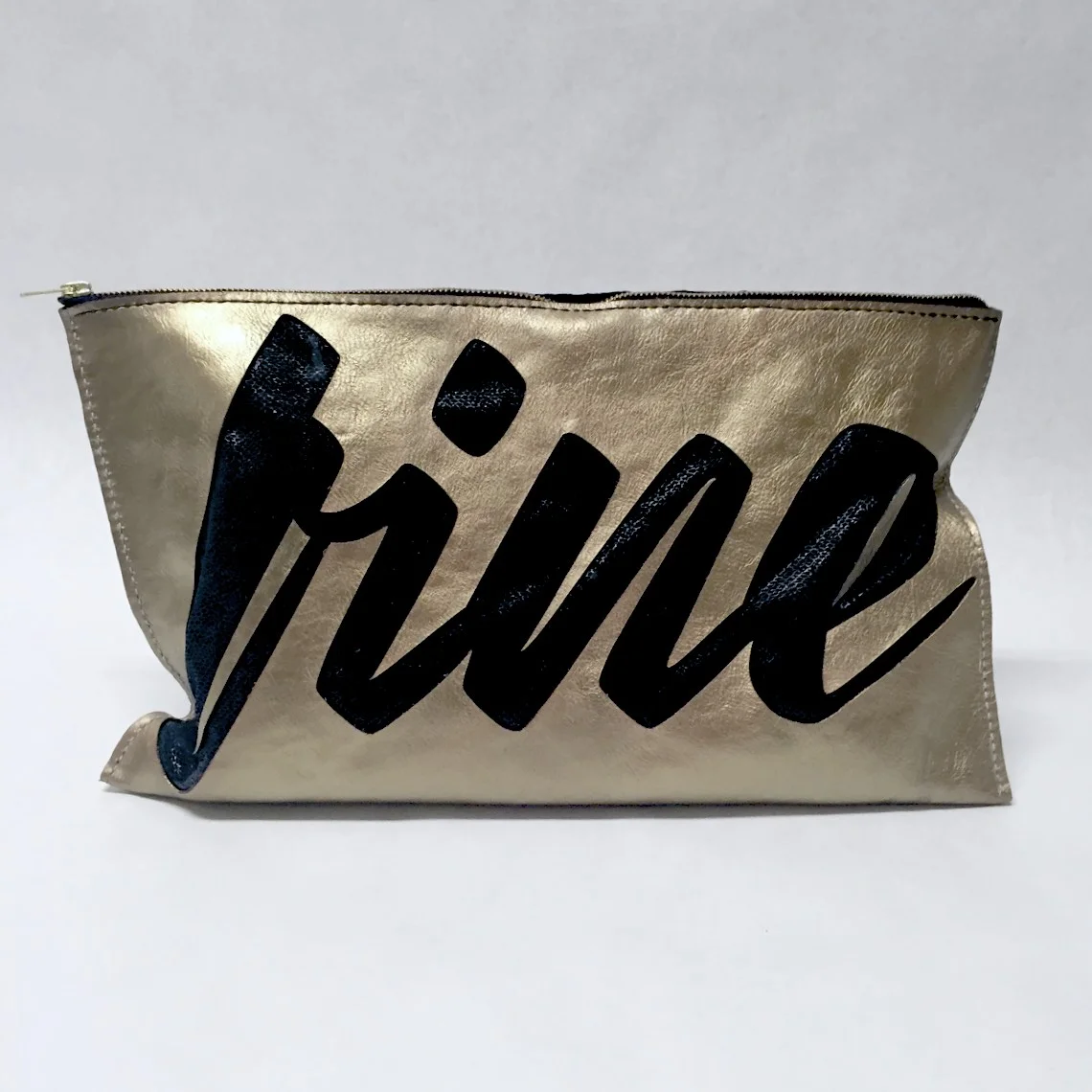 Metallic pig-skin, fashion-hide (lamb), laser-cut, nylon | hand-stitched