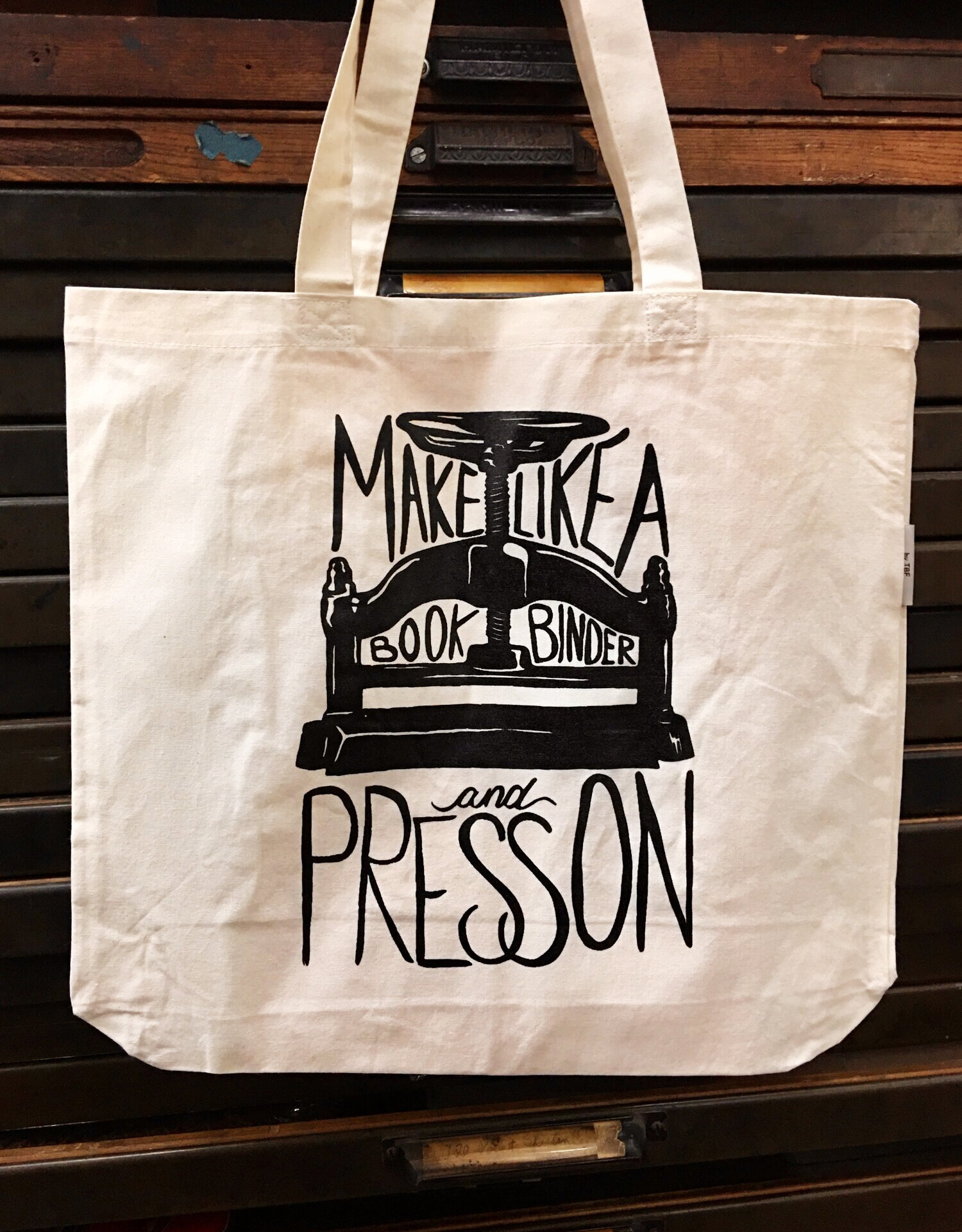 Press On Tote Bag