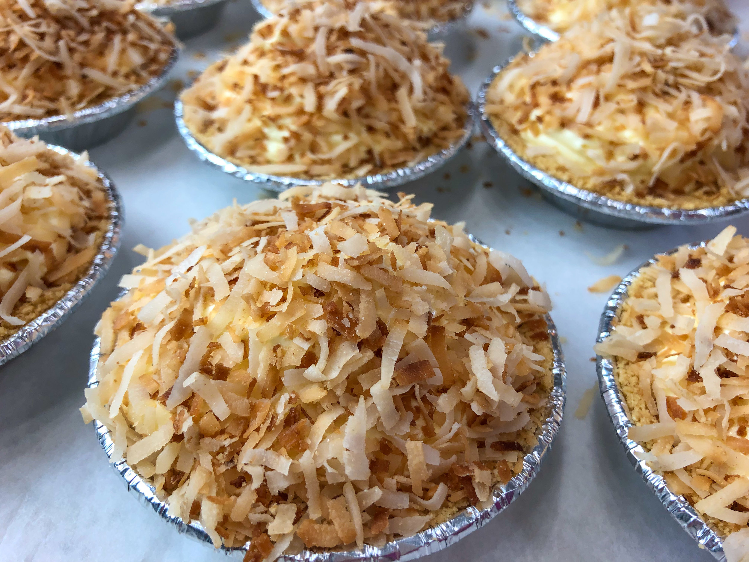 MINI COCONUT CREAM ICEBOX PIES
