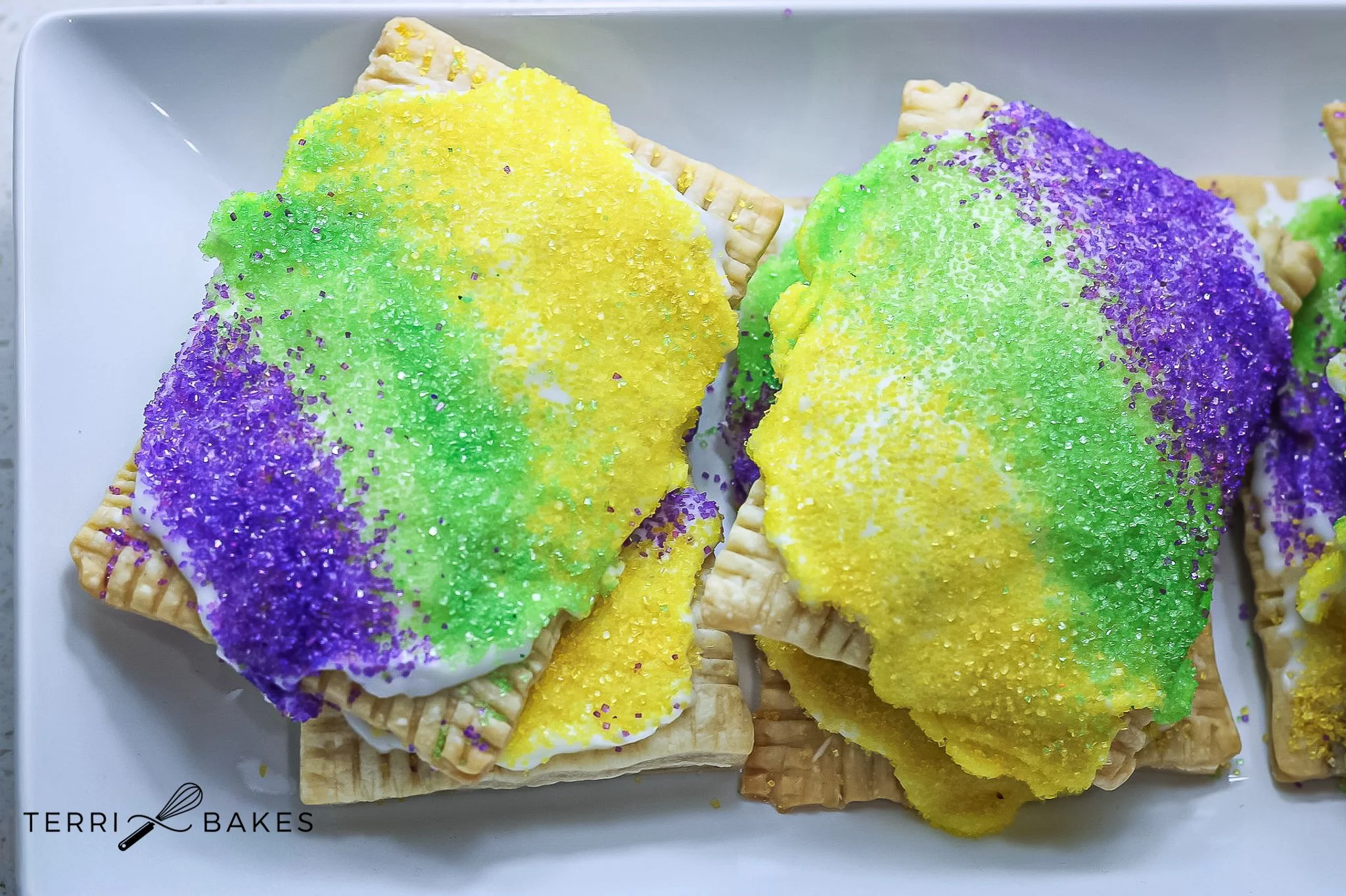 Mardi Gras Pop Tarts