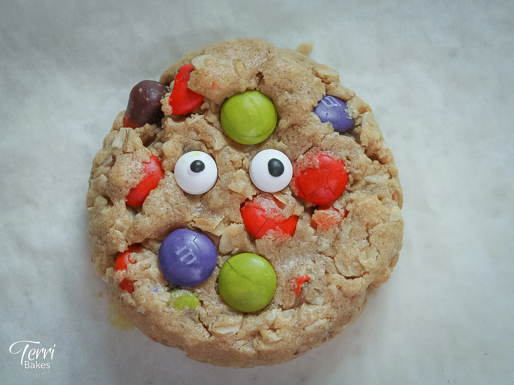 Monster Cookies with Googly Eyes