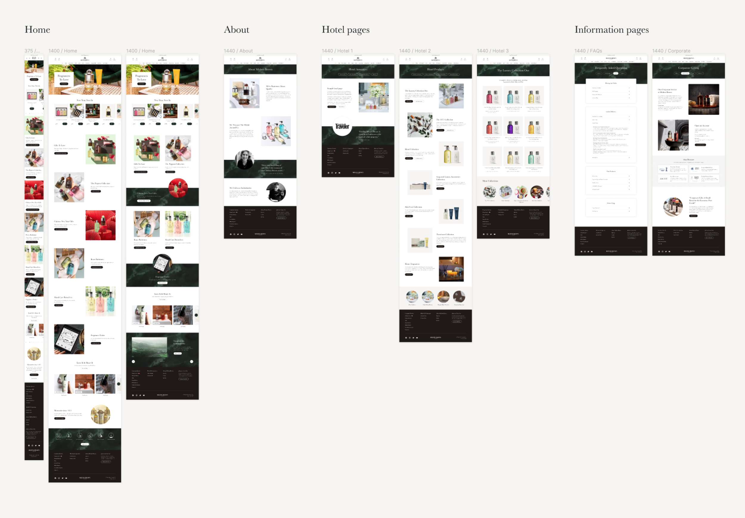 Header navigation