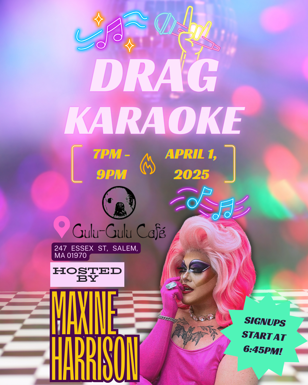 Drag Karaoke w/ Maxine Harrison!