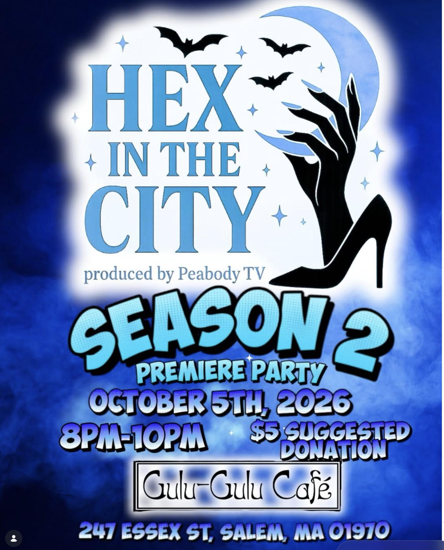 Hex in the City Season 2 Premiere at Gulu-Gulu Café in Boston, MA