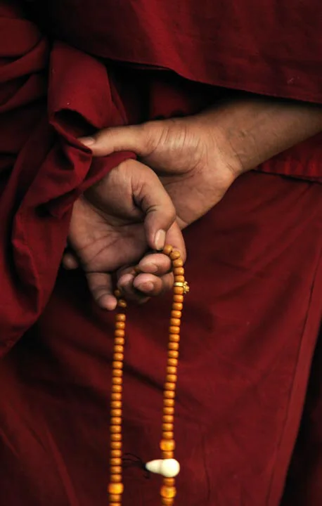 hands of a monk in china taken on 6-22-08.jpg