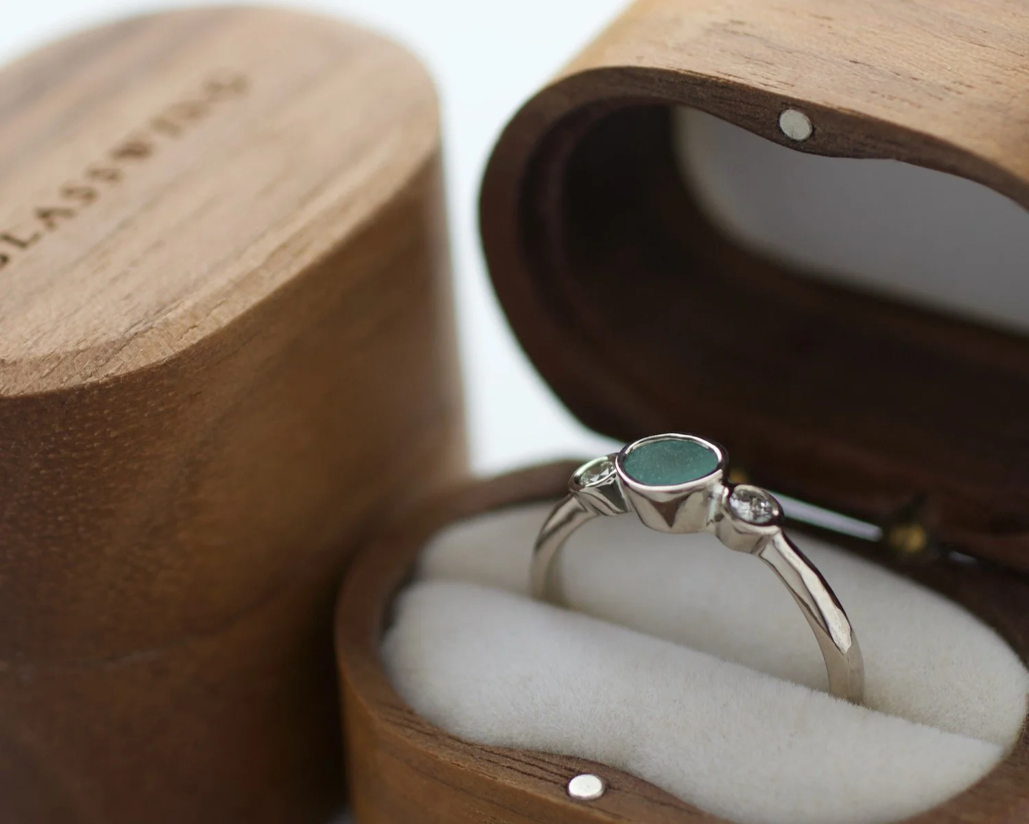 Little Thea Sea Glass Engagement Ring. Glasswing Jewellery.jpeg