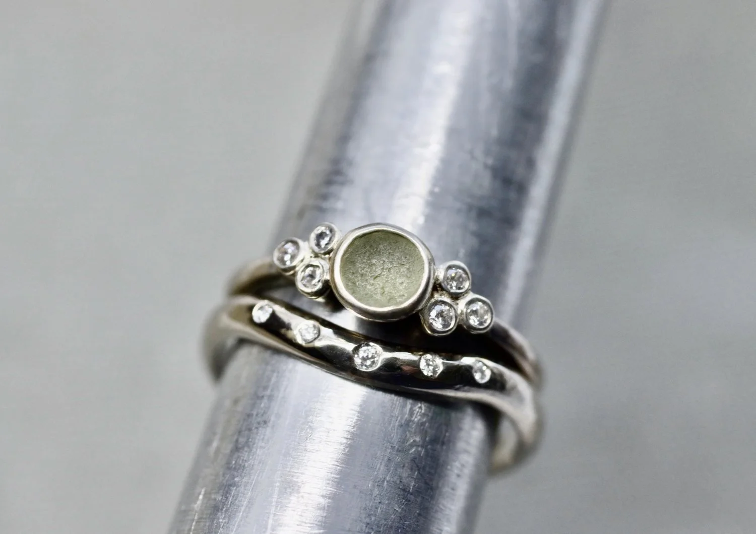 Flush Set Glynn Diamonds and Godreva Green 14ct.jpg