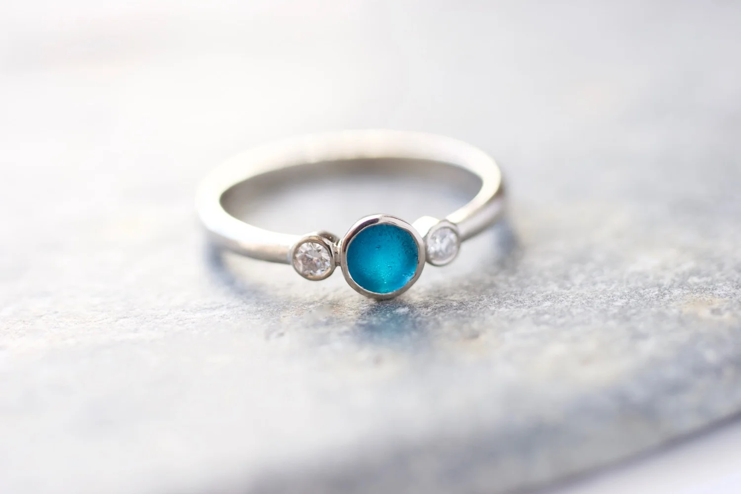 Silver band Morwenna ring