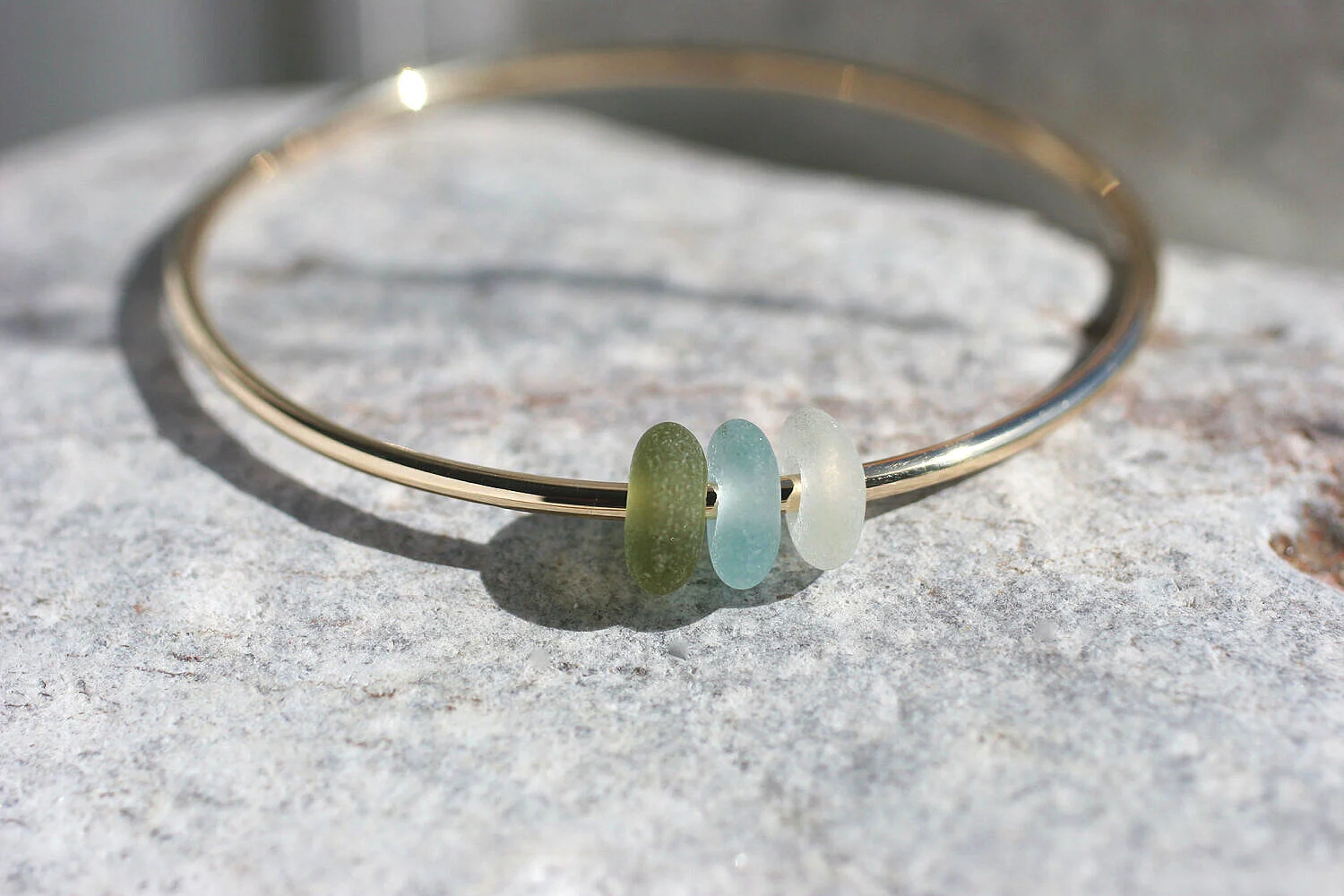 Teylu Trio Bangle Gold