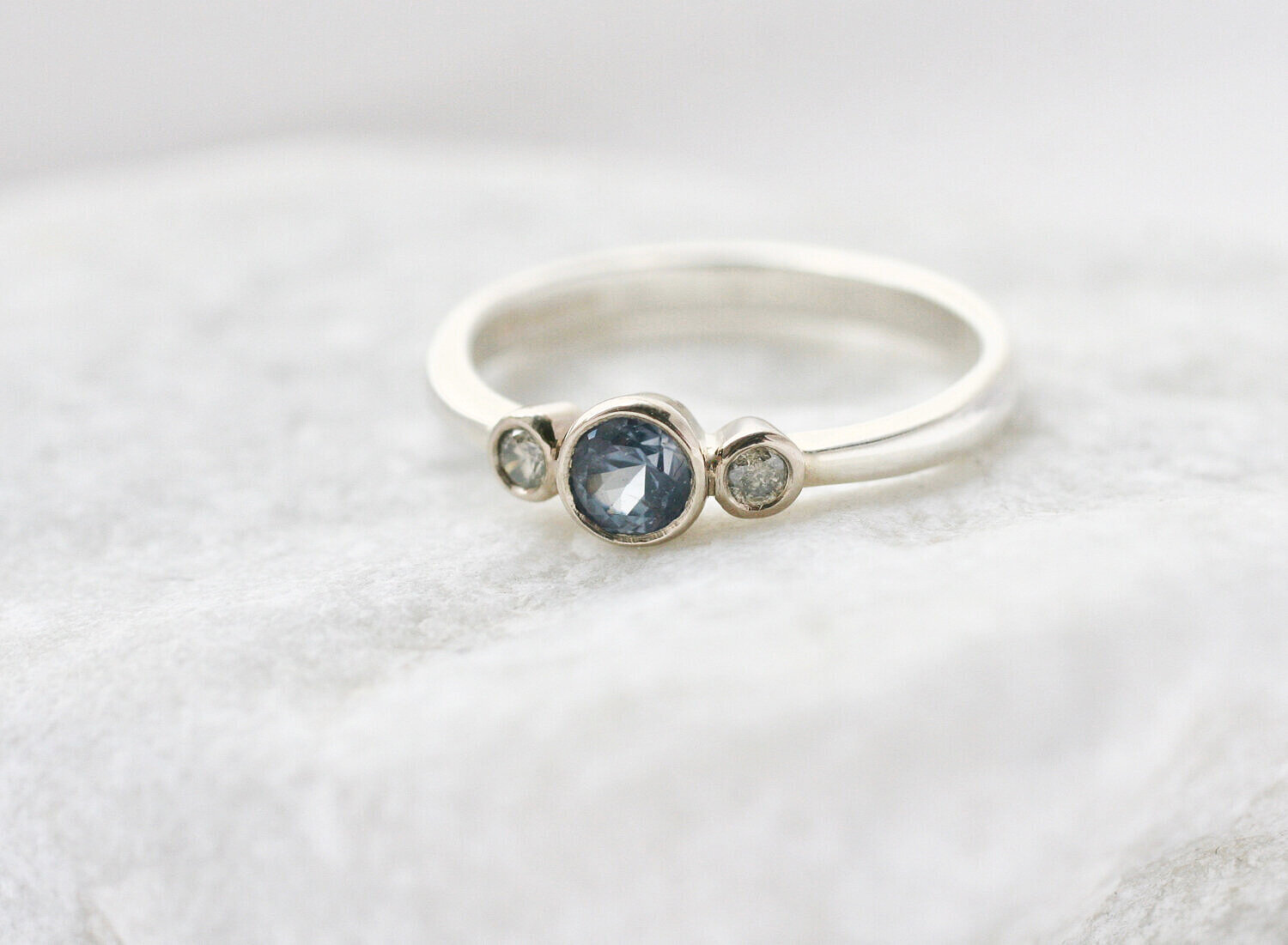 Ethical Sapphire Engagement Ring — Glasswing Jewellery | Sea Glass ...