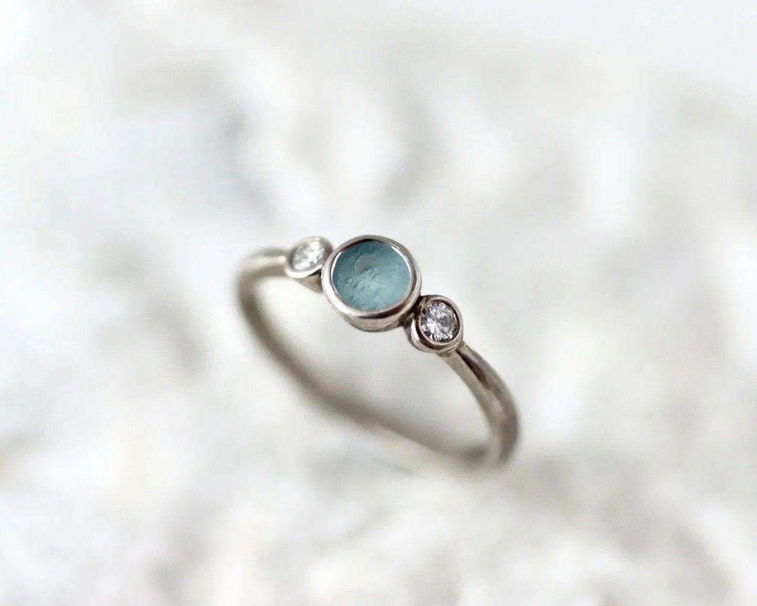 14ct white gold Morwenna Ring