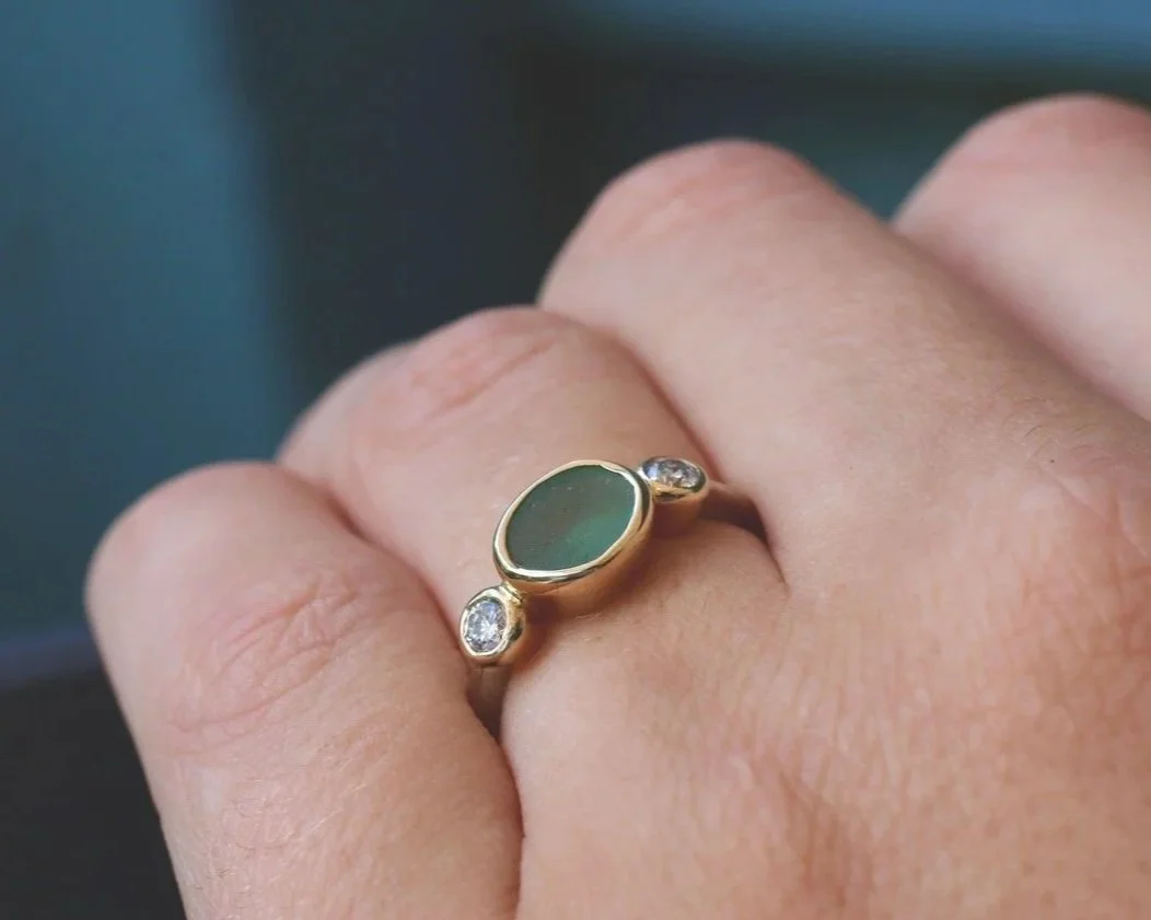 Thea Dinas ring on hand