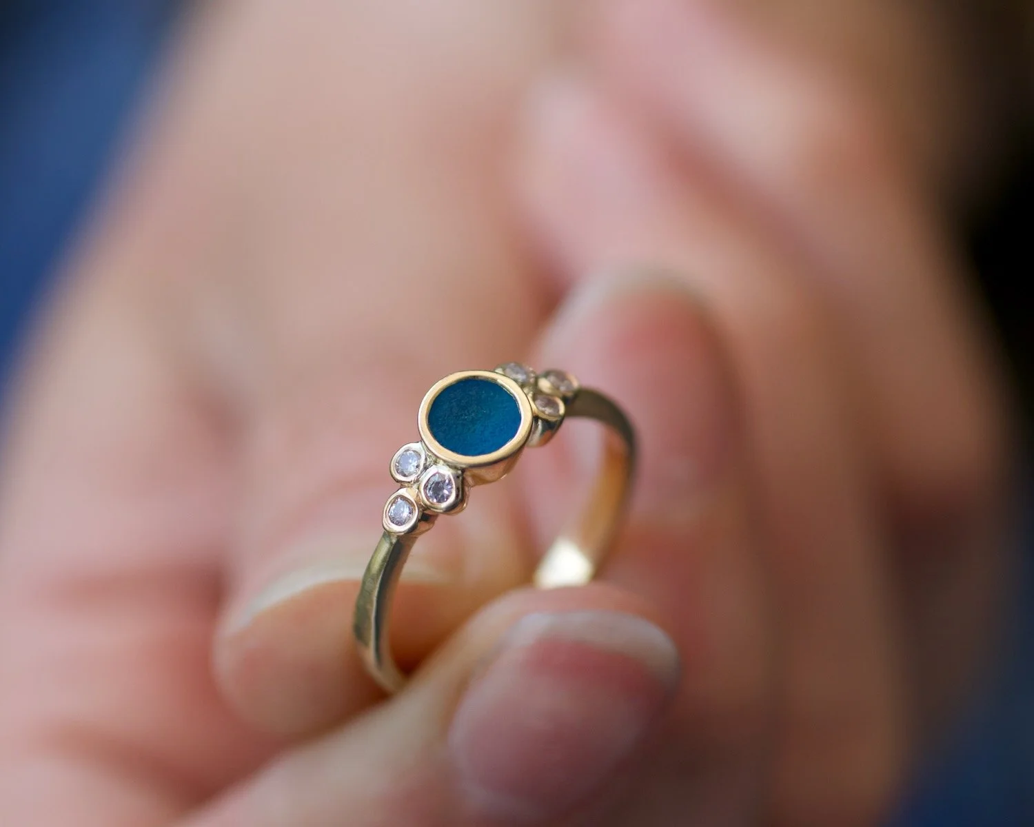 Godreva Yellow Gold Godreva Sea Glass Ring.jpeg