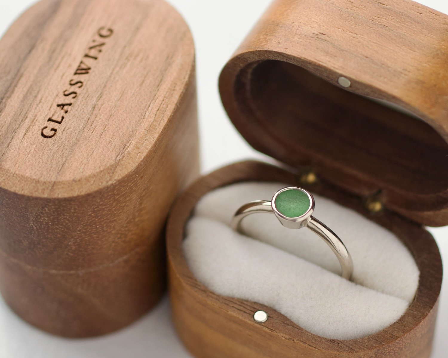 Rosen Sea Glass Solitaire Green Sea Glass Glasswing Jewellery.jpeg