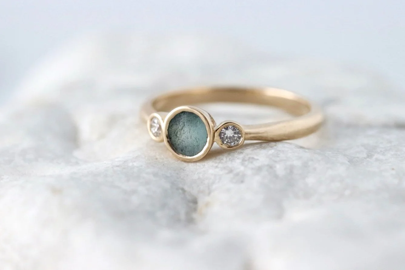 Sea Glass Engagement Ring (Copy)