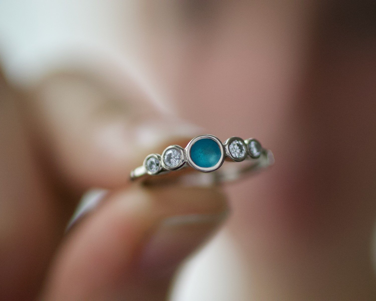 Garlana White Gold Sea GLass Engagement Ring.jpeg