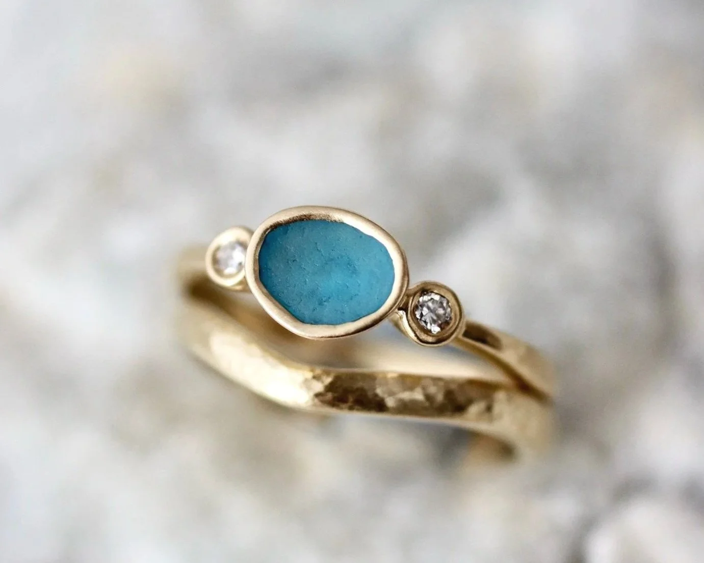 Yellow Gold Thea Ring Size K1/2 or L
